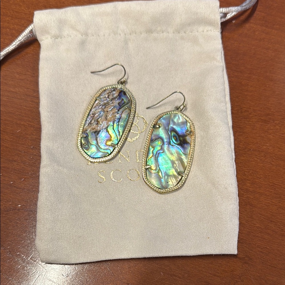Abalone Shell Drop Earrings